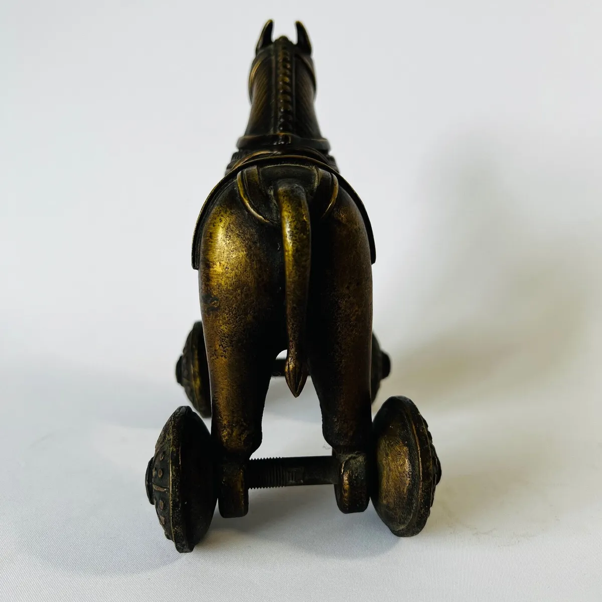 Brass horse Indian Temple Toy/Deity Vintage - Image 4