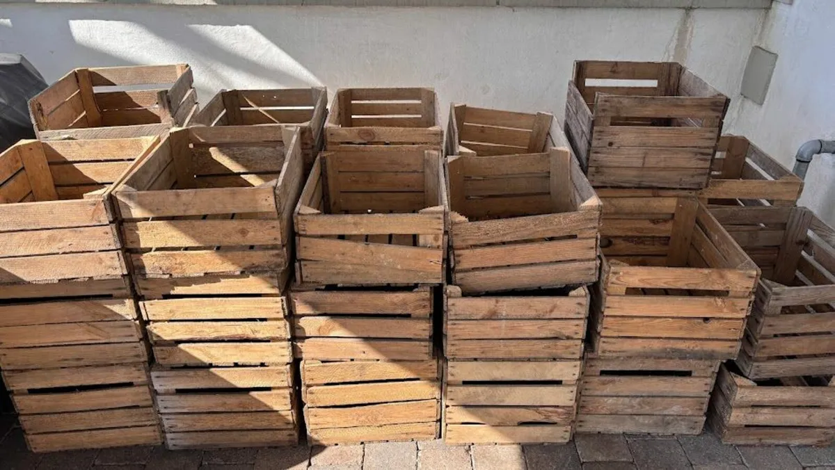 Vintage wooden crates - Image 1