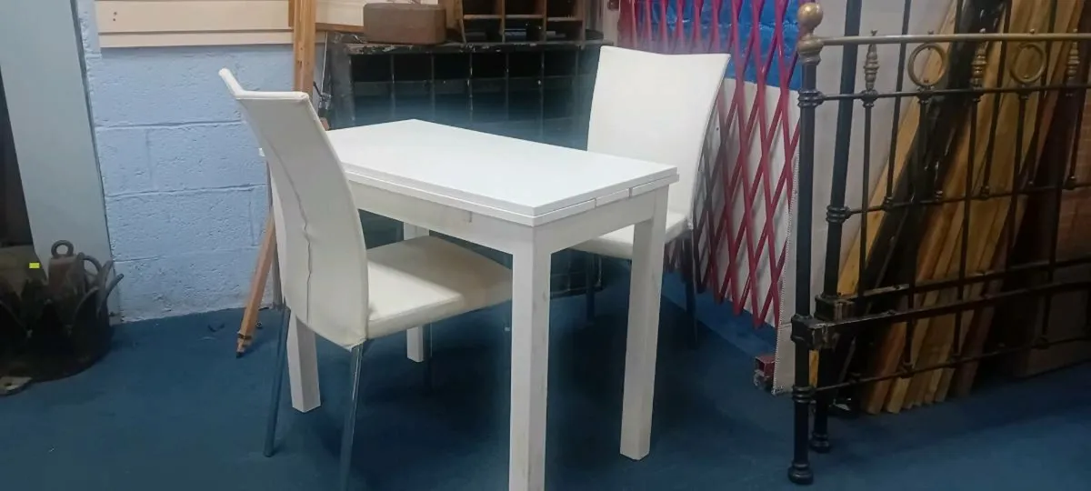 Two Seat Fold Out Dining Set - Image 2