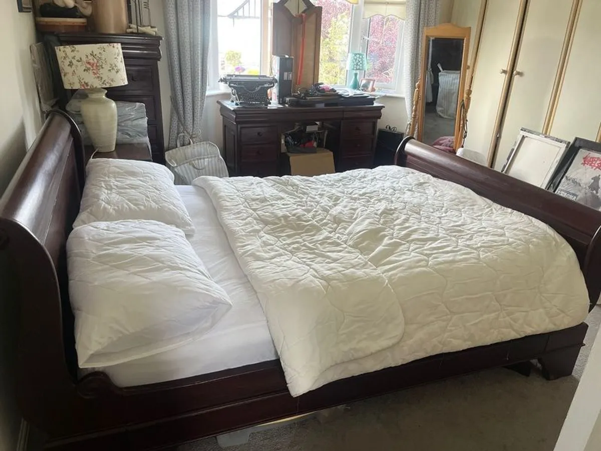 Sleigh King Size Bed - Image 3