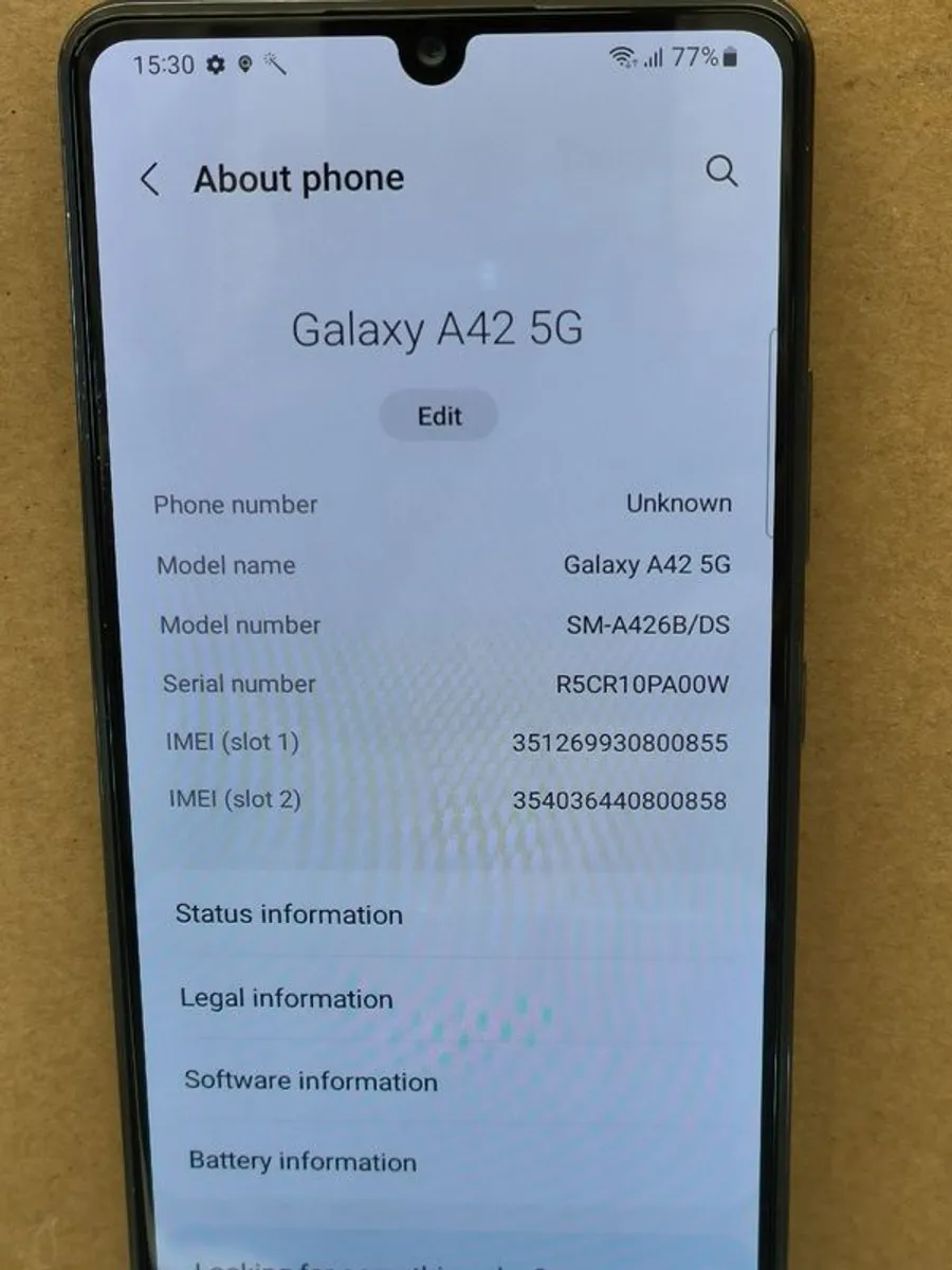 Samsung Galaxy A42 5g 128gb Dual Sim Unlocked Excellent - Image 2