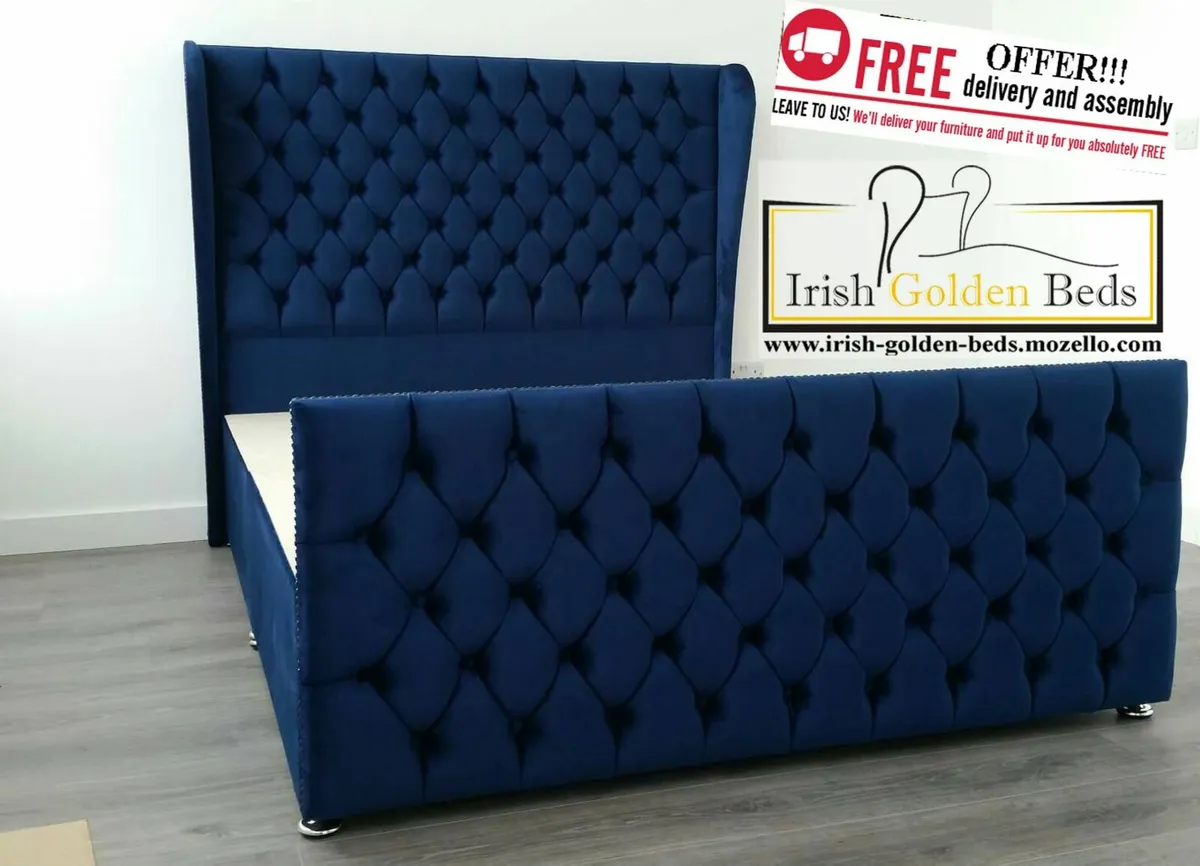 bed frame and headboard, free delivery - Image 1