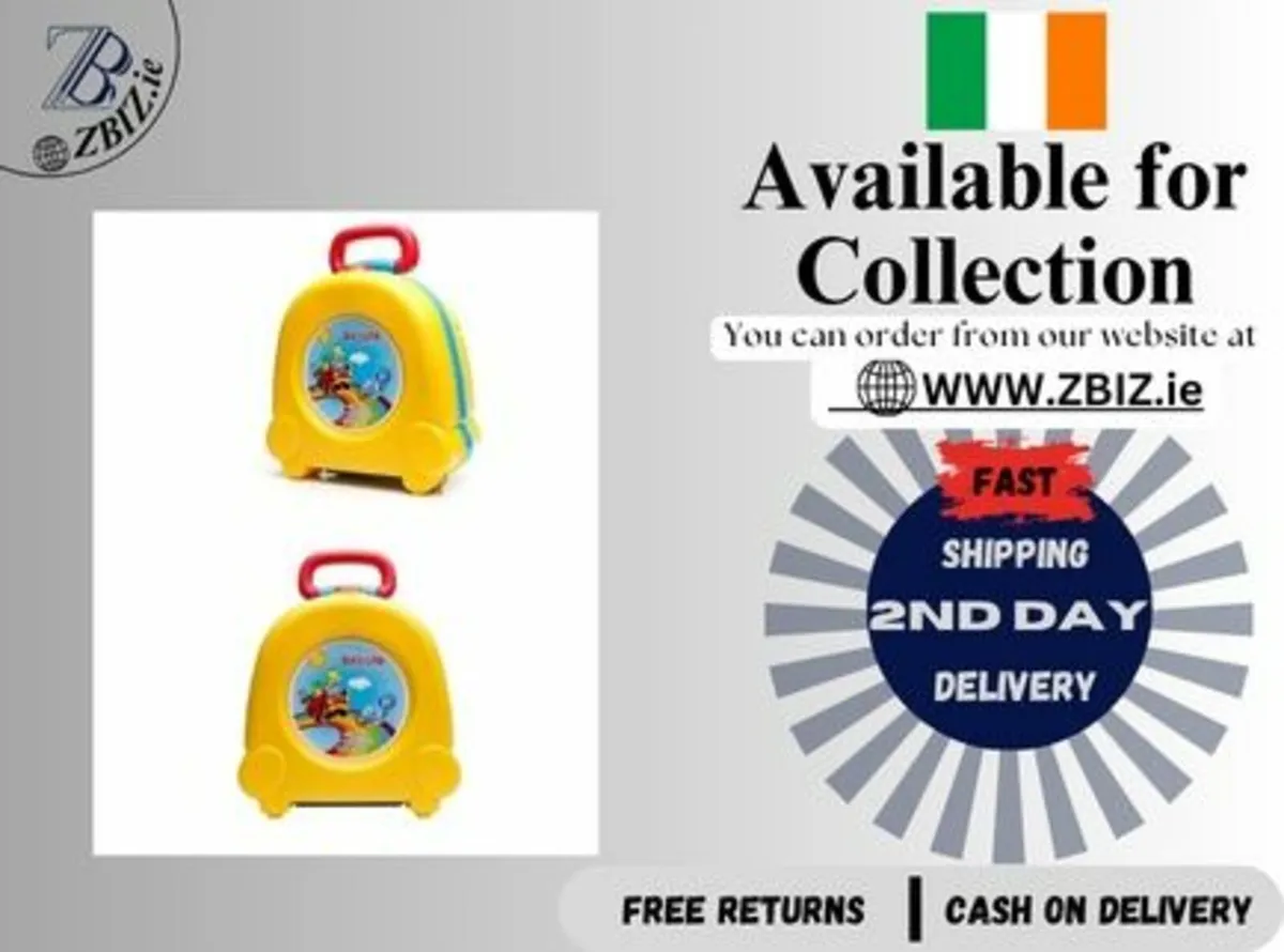 Toilet for kids travel with foldable sink set - Image 1