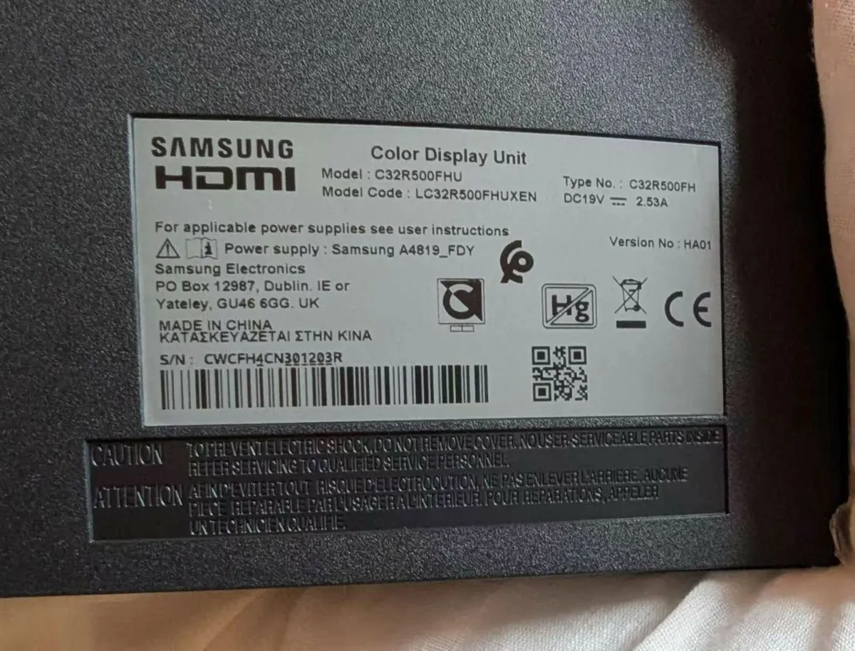 32” CR50 Full HD Curved Monitor (Samsung) - Image 2
