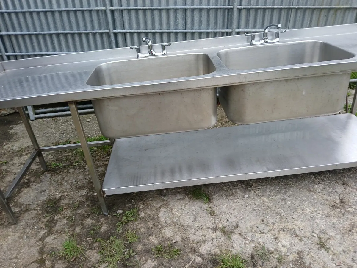 Stainless steel cabbinet /deep doublecsink...5× - Image 1