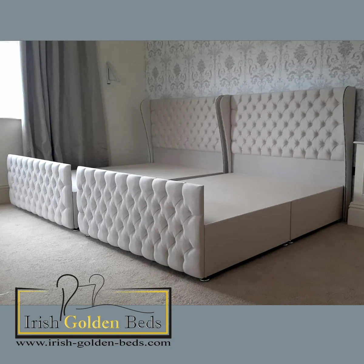 bed frame and headboard, free delivery - Image 1