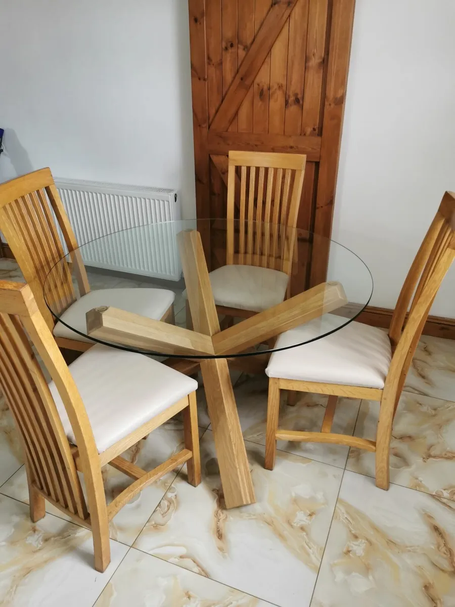 Dining table with 4 chairs - Image 3