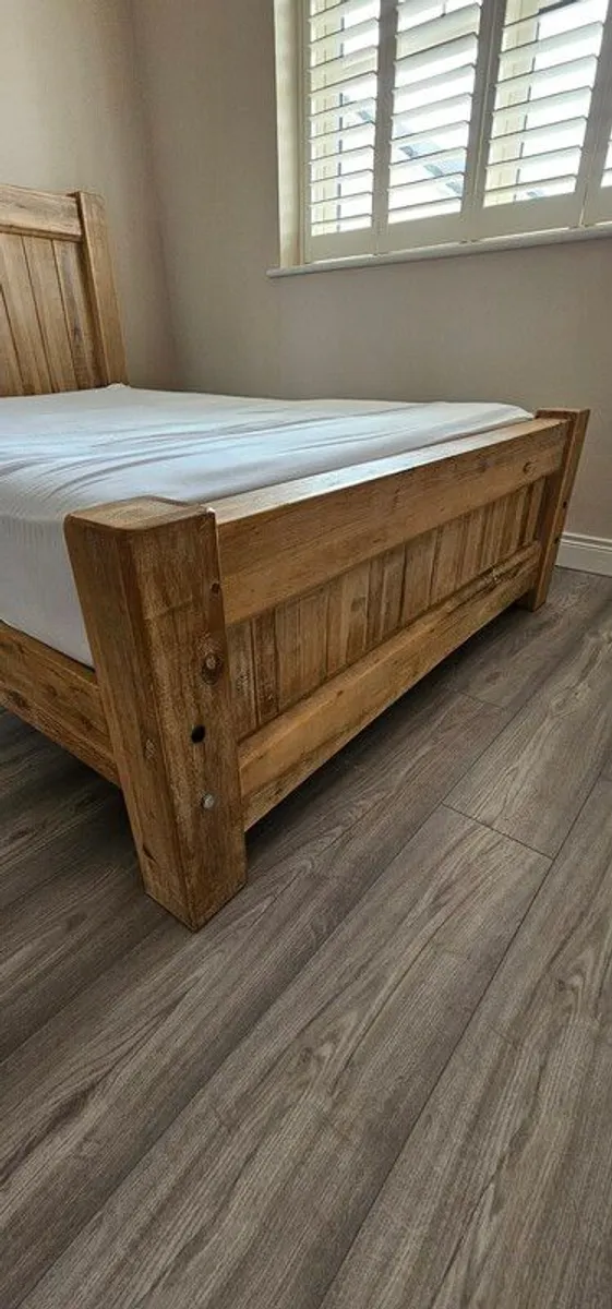 Solid Wood Double Bed - Image 1