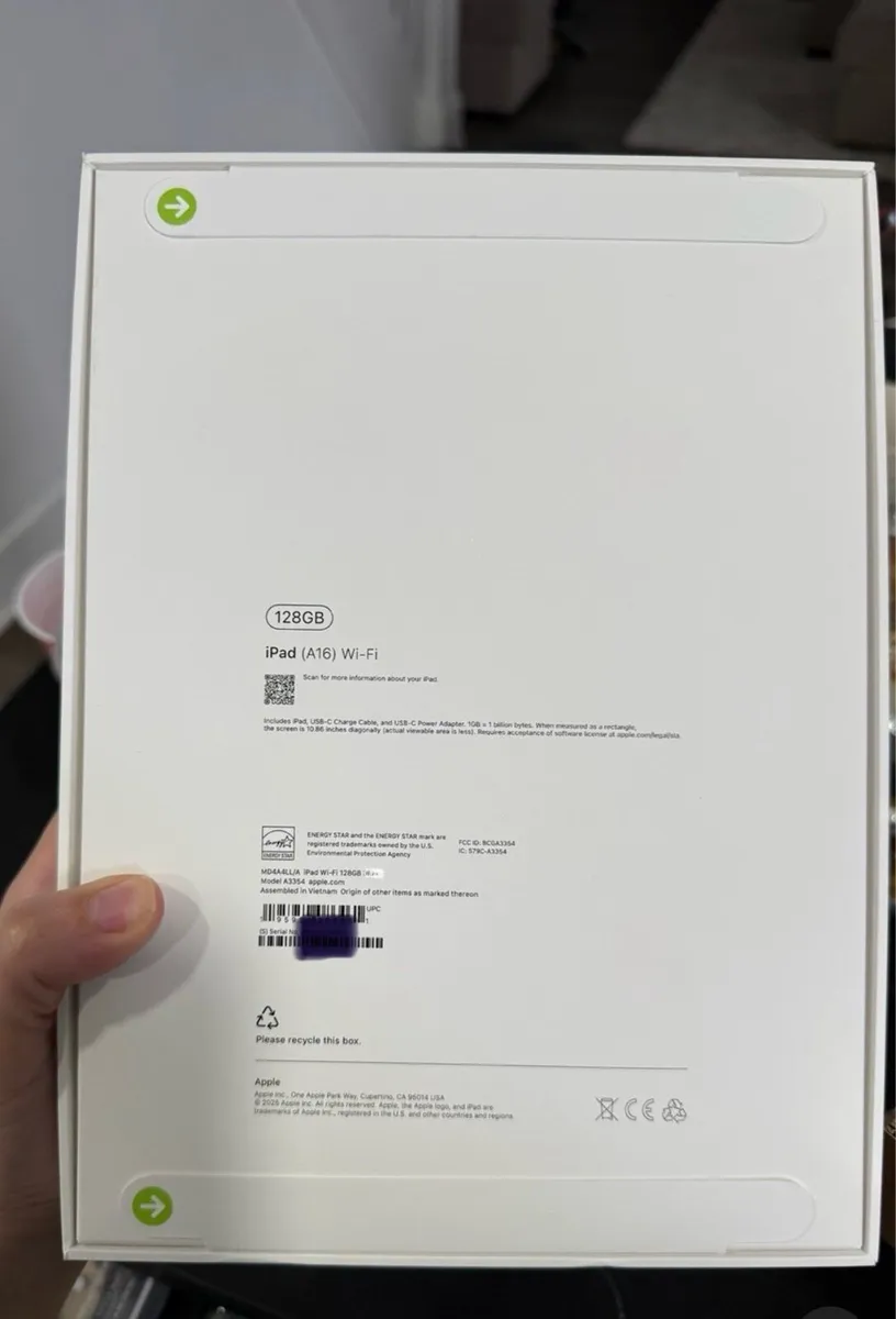 IPad A16 2025 New in Box 128Gb silver - Image 2