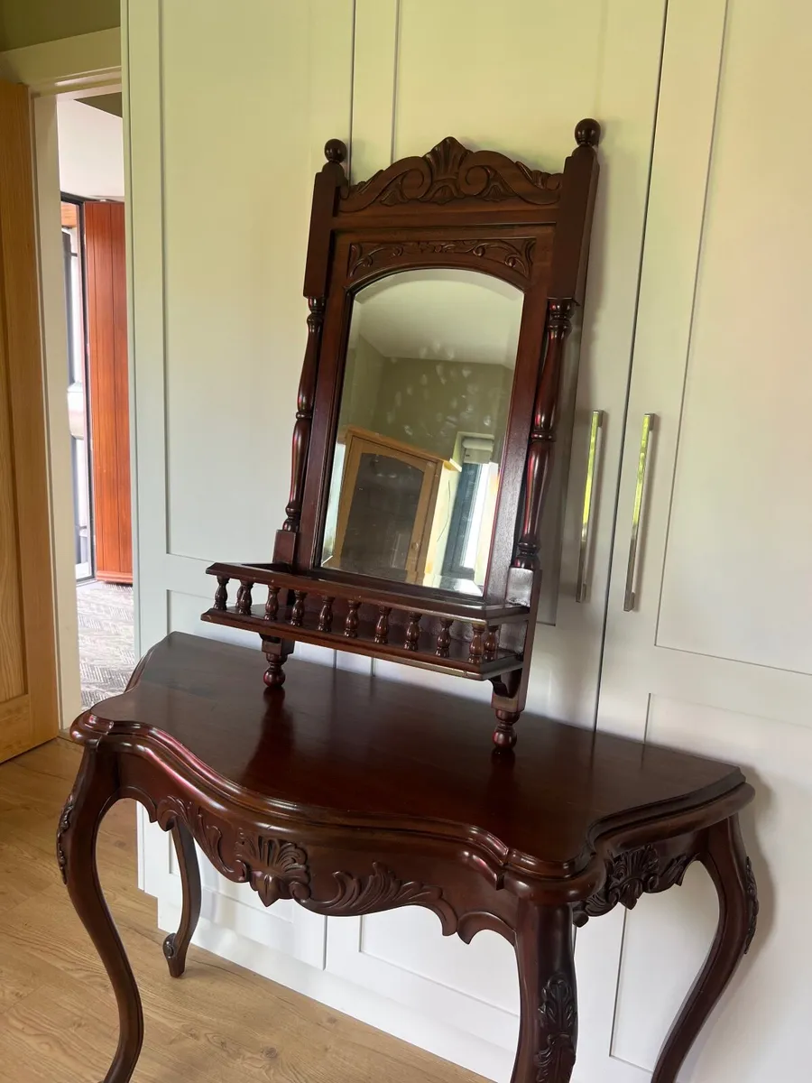 Hall table mahogany - Image 4
