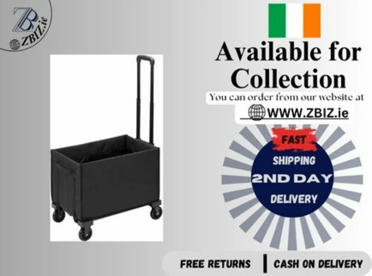 Hand truck with bag for heavy-duty shopping use - Image 1