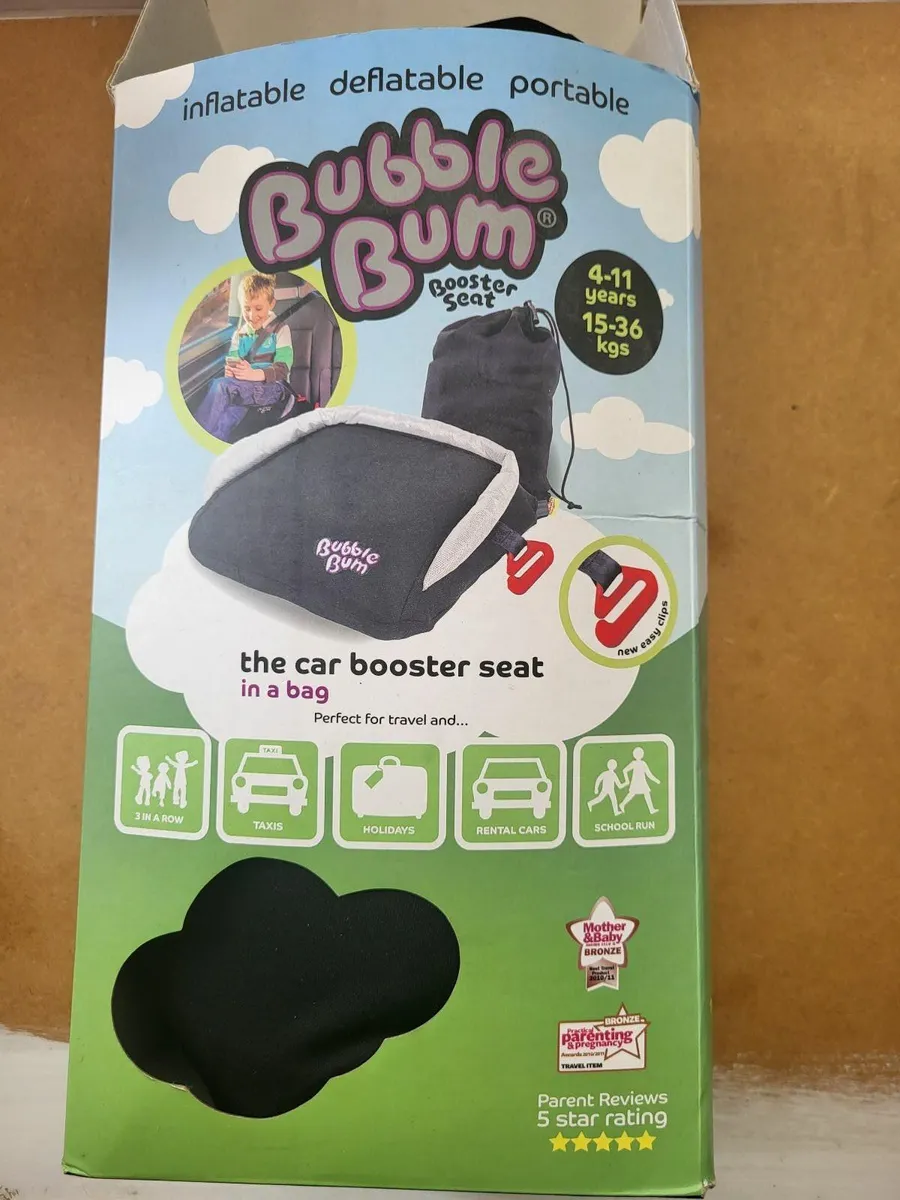 BubbleBum car booster seat - Image 1