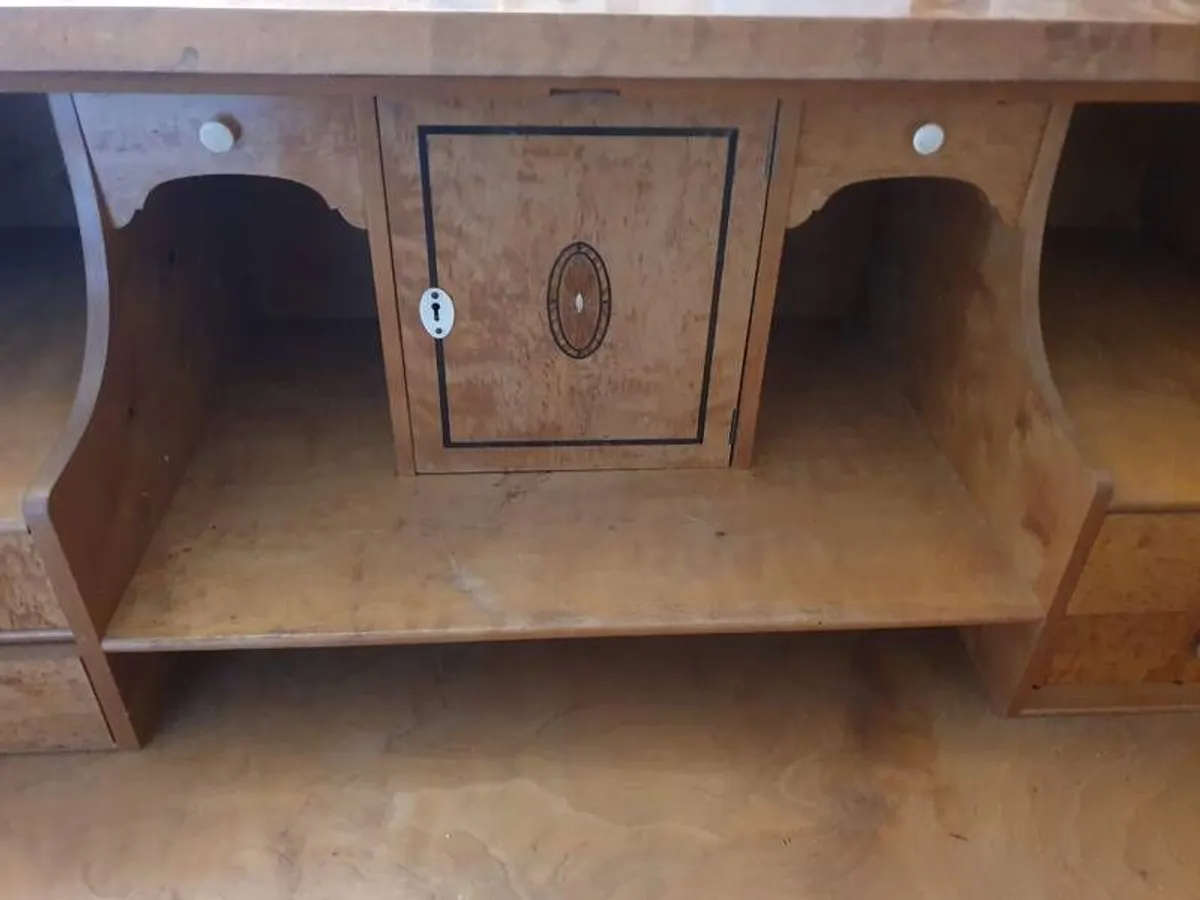Vintage Swedish Modern Writing Desk/Secretary - Mid Century Birch - Image 2