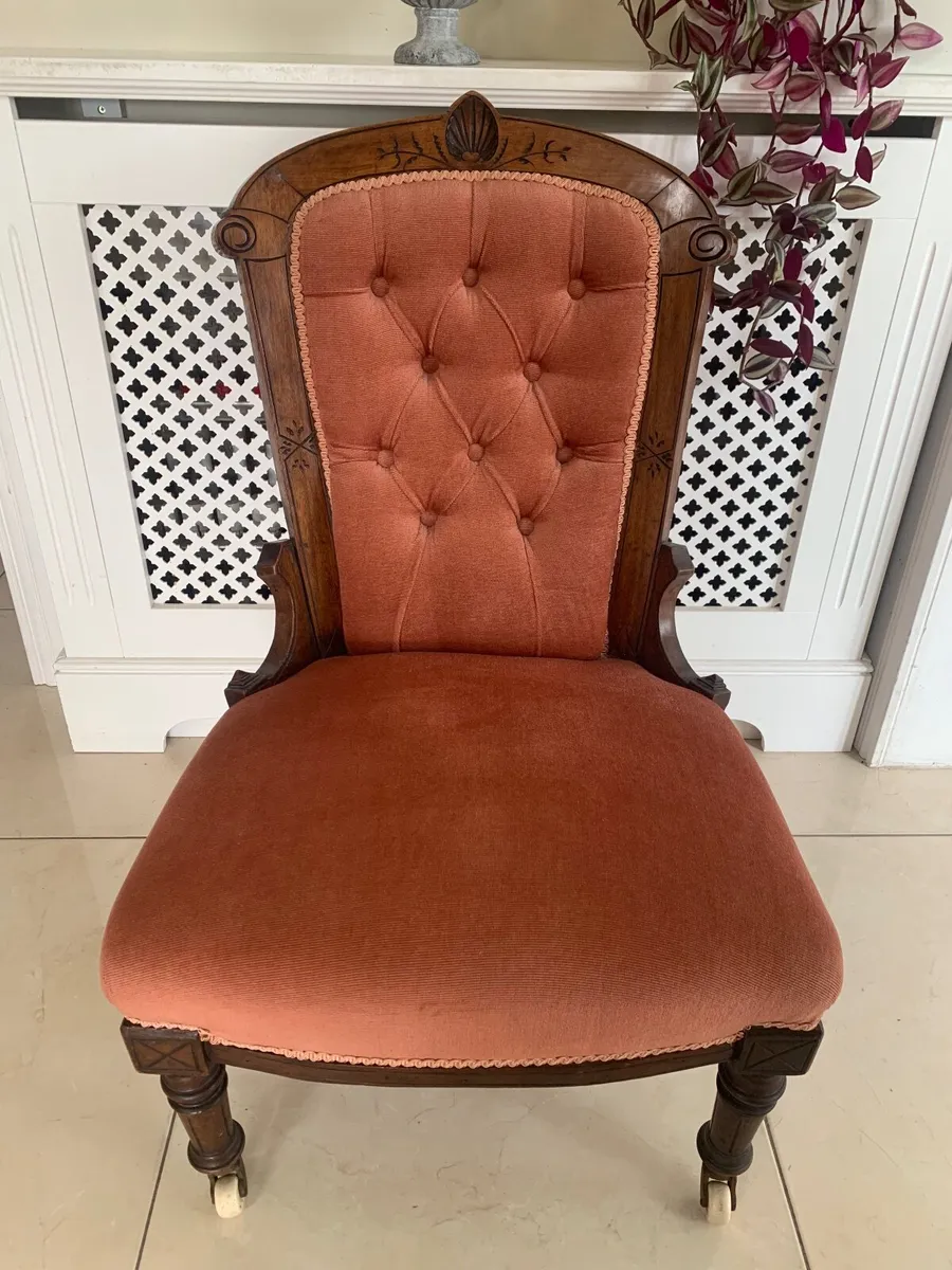 Walnut Showframe Chair - Image 1