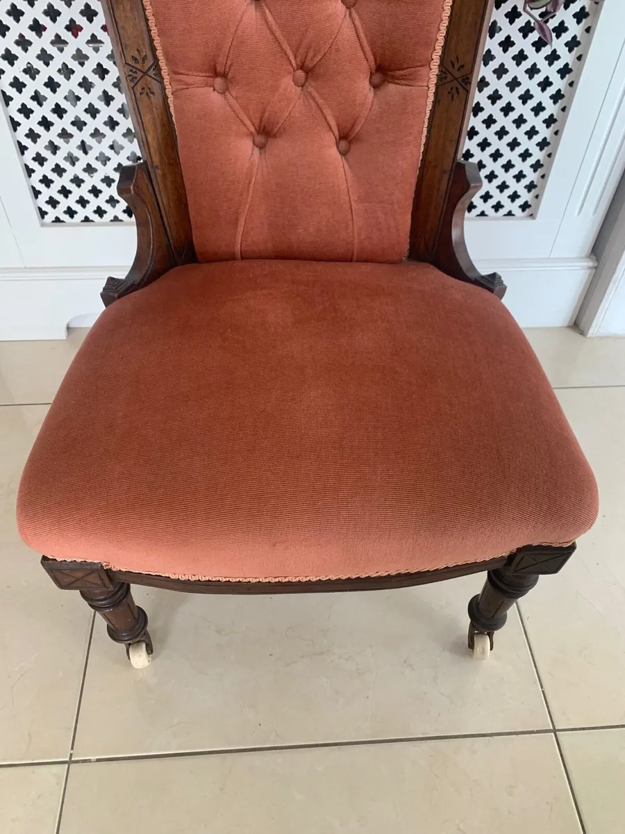 Walnut Showframe Chair - Image 3