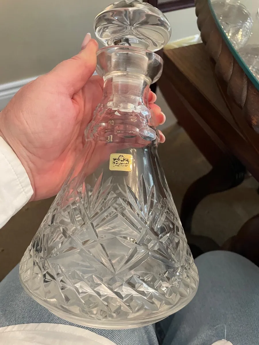 Cavan Crystal Brandy Decanter & 4 Glasses Set - Image 3