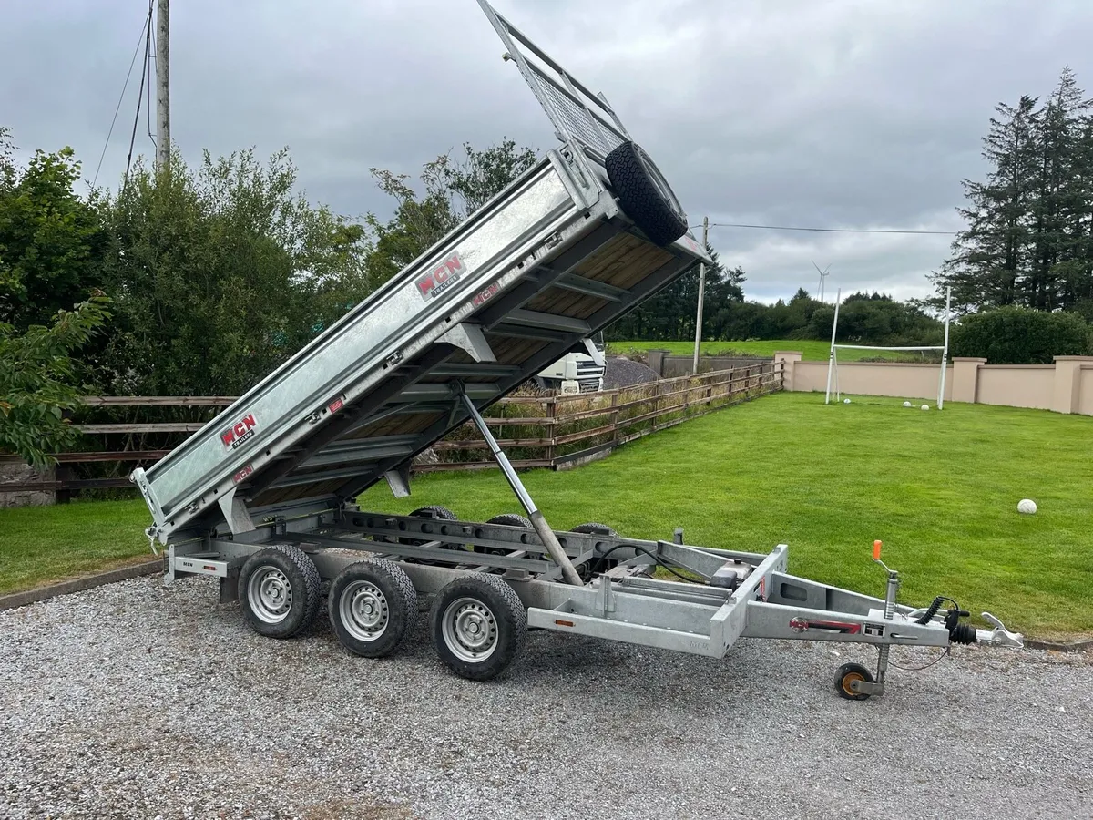 Mcn 12ft tri axle tipper trailer - Image 1