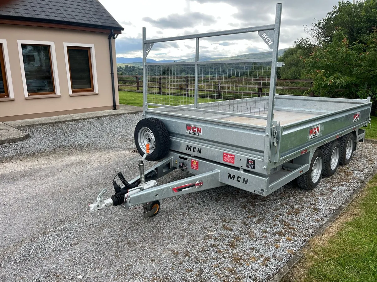 Mcn 12ft tri axle tipper trailer - Image 2