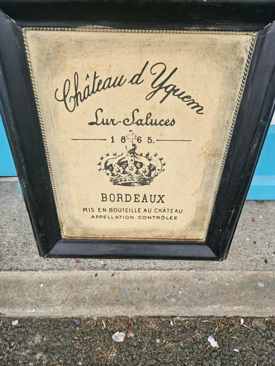 Vintage Looking French Cafe Wine Bar Sign - Image 2
