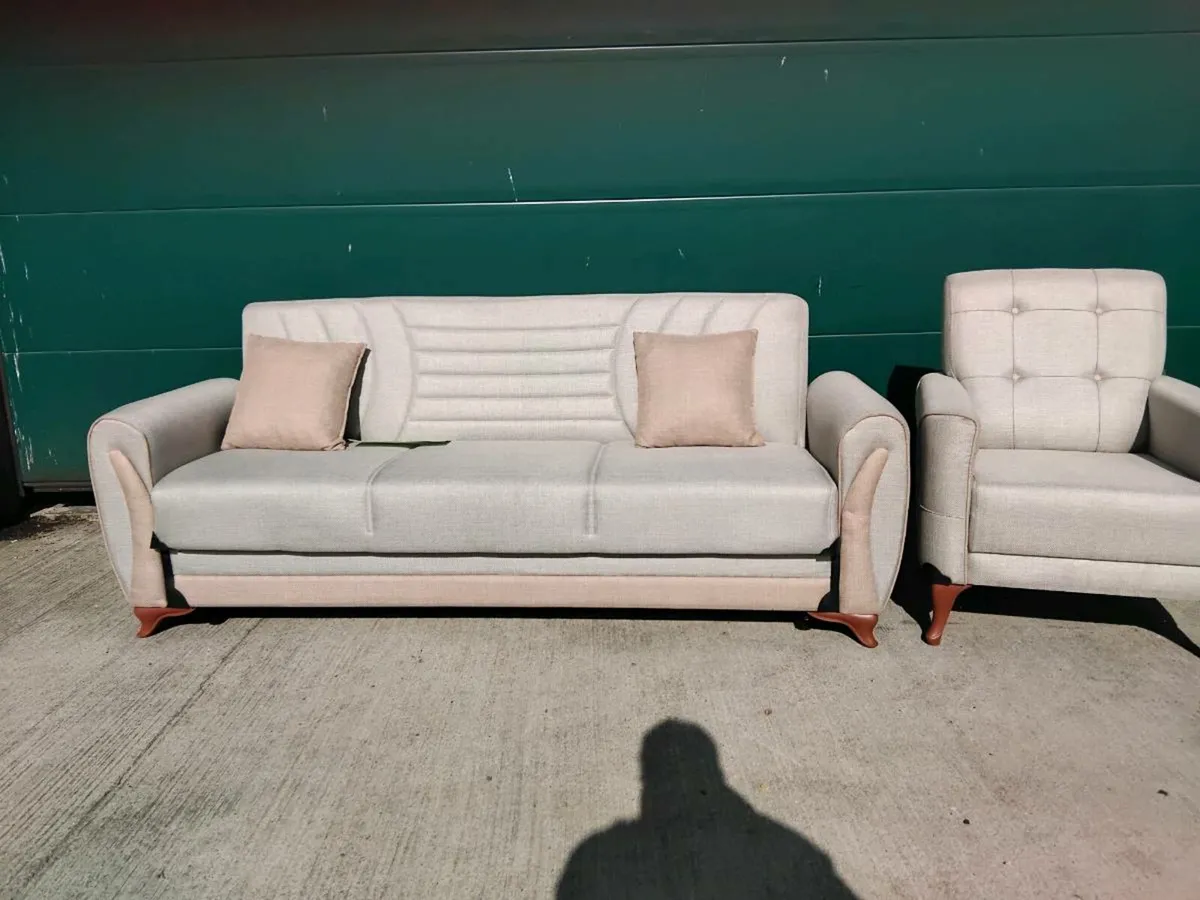 Sofa bed and chair - Image 1