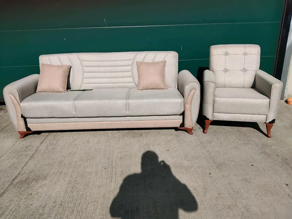 Sofa bed and chair - Image 2