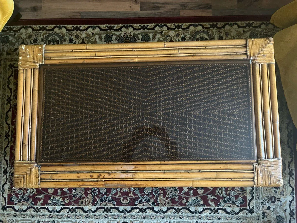 Large Wicker Coffee Table - Image 1