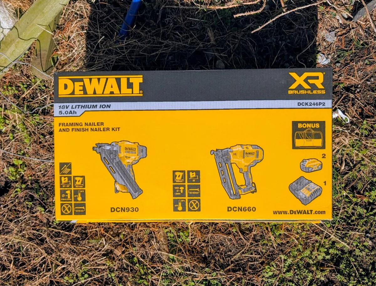 DeWalt Nail Gun Twin Kit - New - Image 1