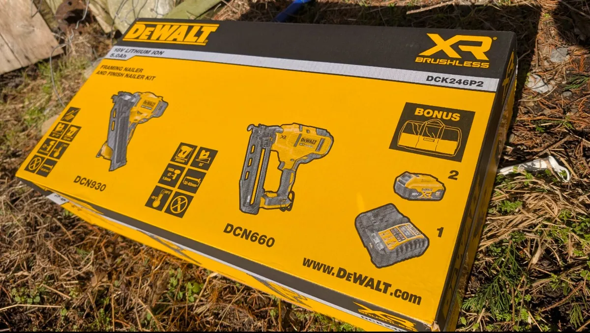 DeWalt Nail Gun Twin Kit - New - Image 2