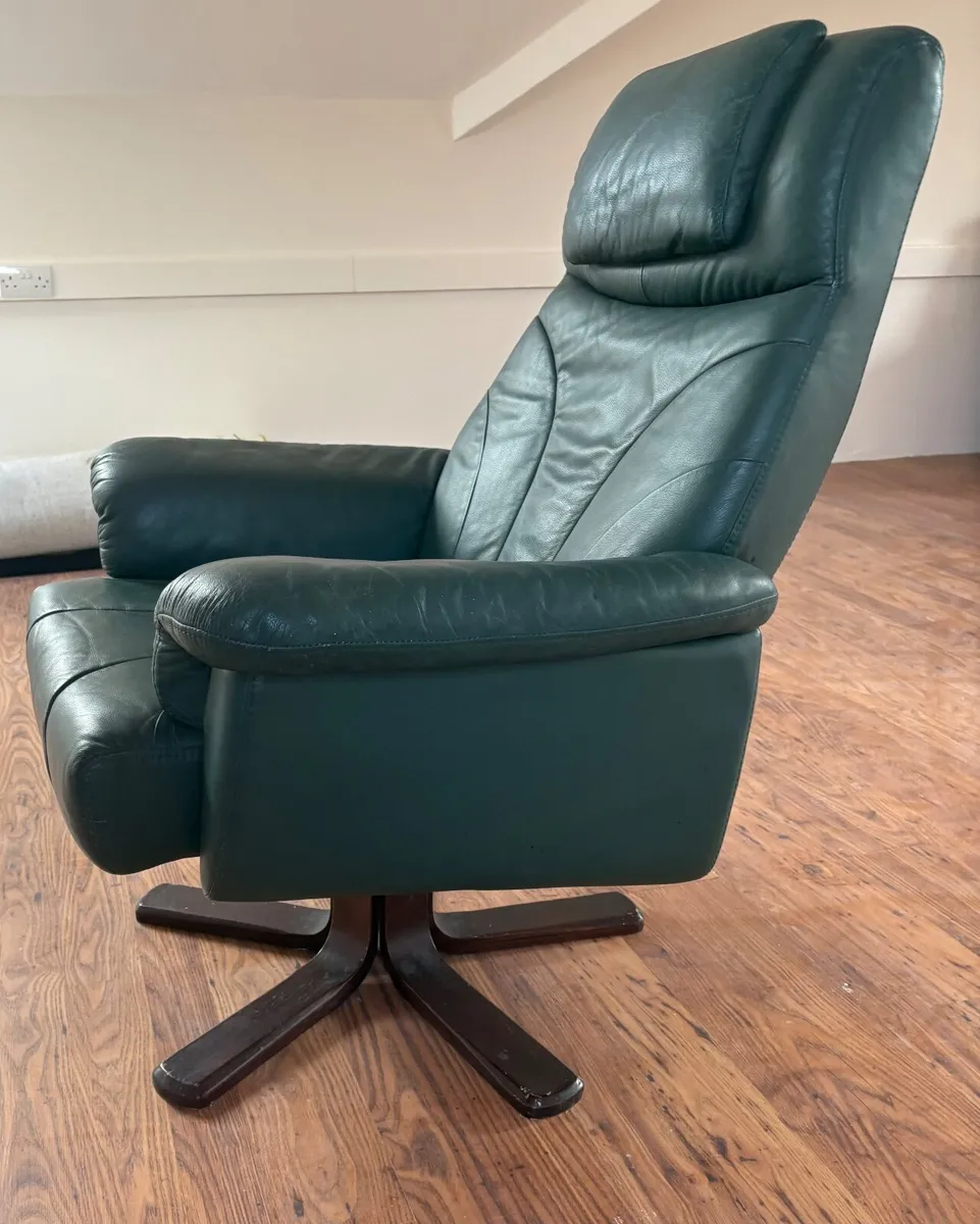 Vintage Leather Office Chair - Image 1