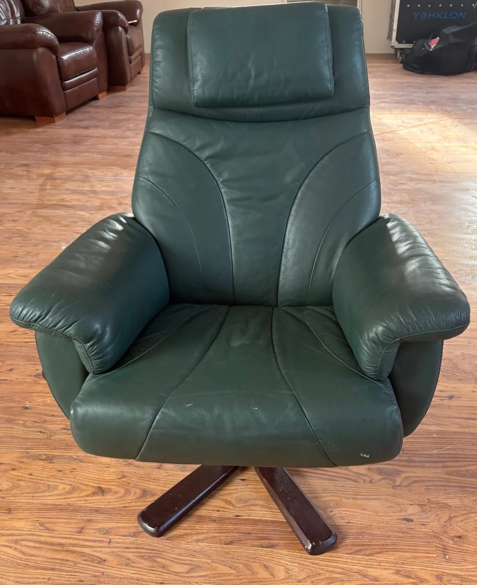 Vintage Leather Office Chair - Image 2