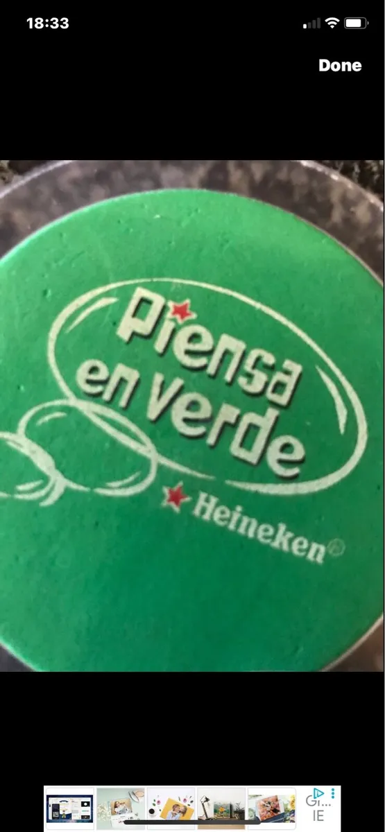 Think Green Heineken Coasters (6) - Image 2