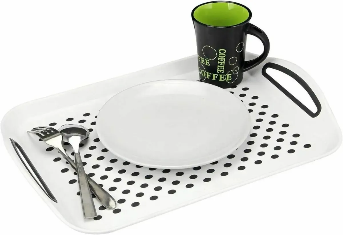 Tray Anti-Slip Plastic Set for Food & Drinks - Image 3