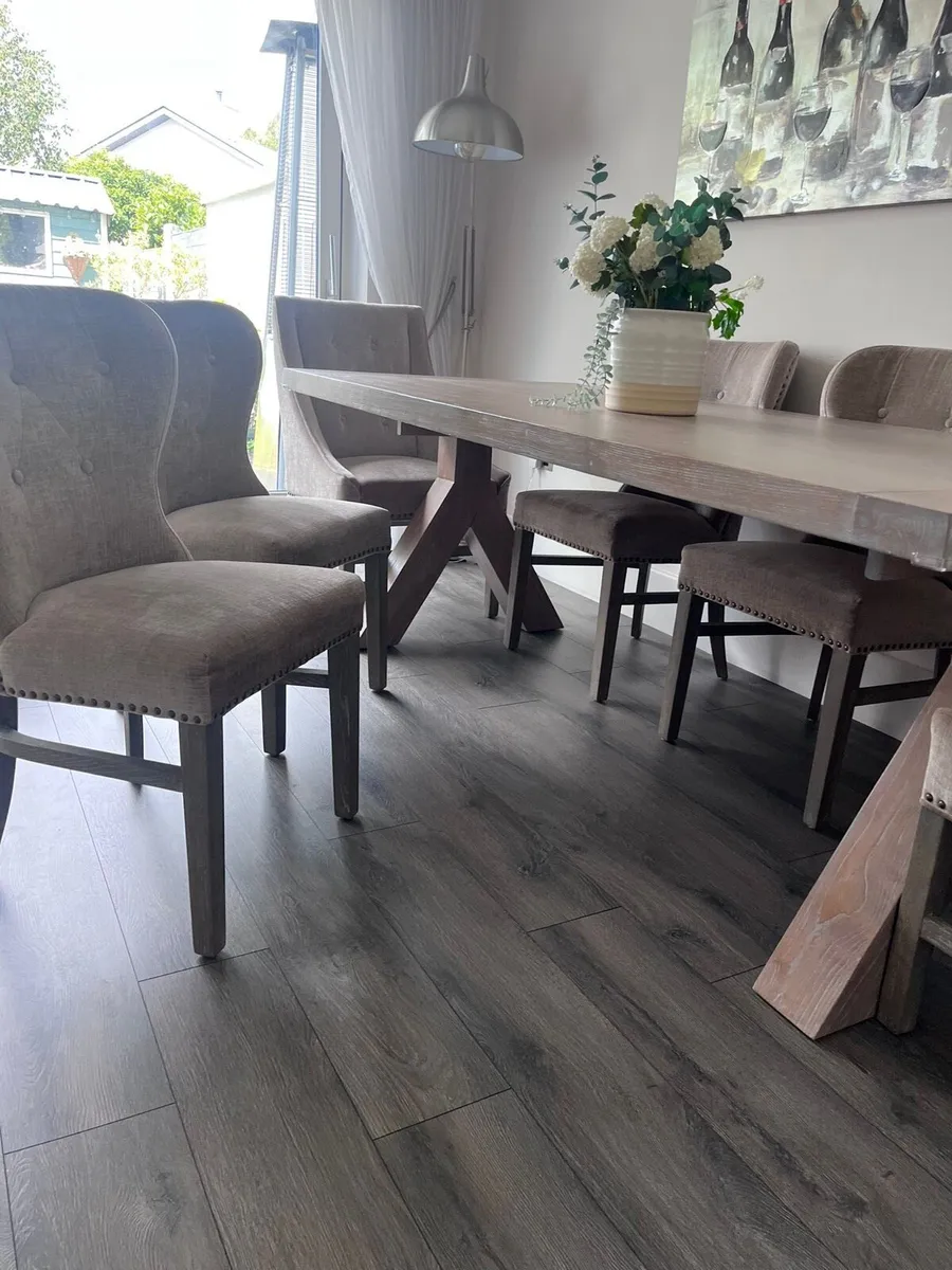 Dining table & 6 chairs - Image 3