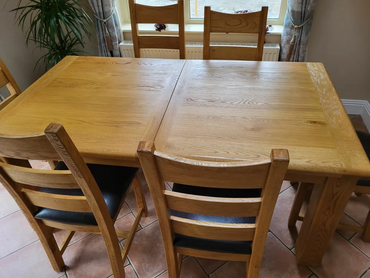 Dining/Kitchen Table and 6 Chairs - Image 2