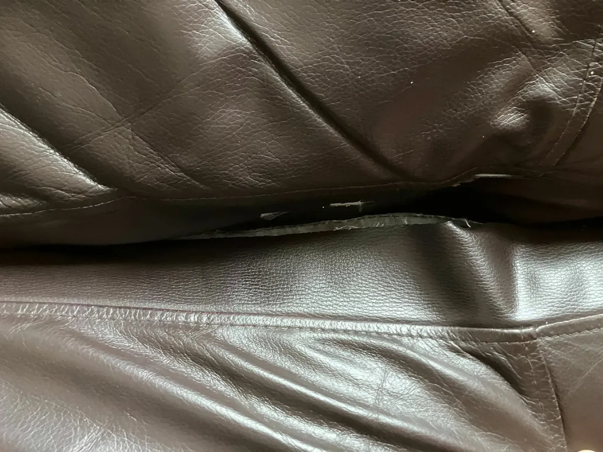 2-seater leather sofa - Image 4