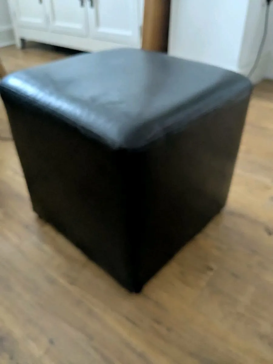 Black foot stool - Image 1