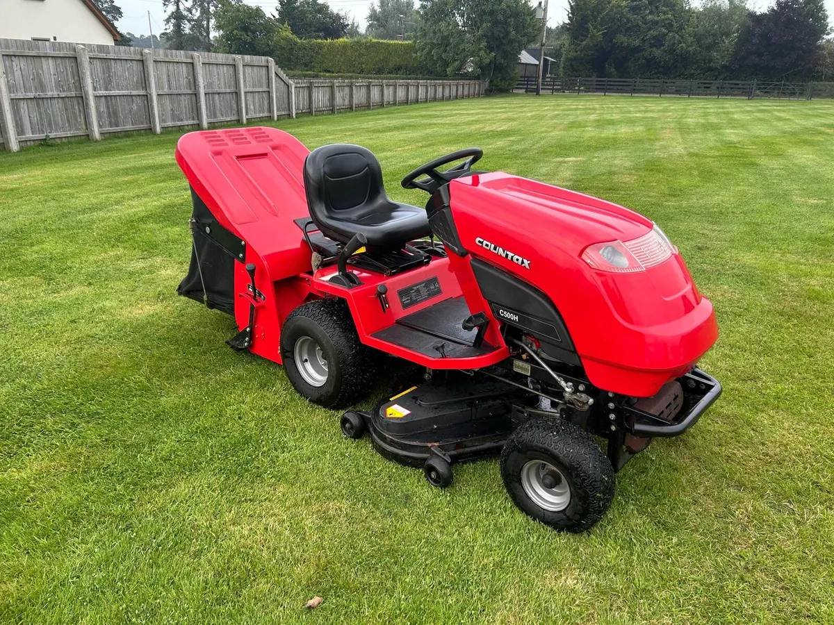 Countax C500H Ride-on Mower + Scarafier - Image 3