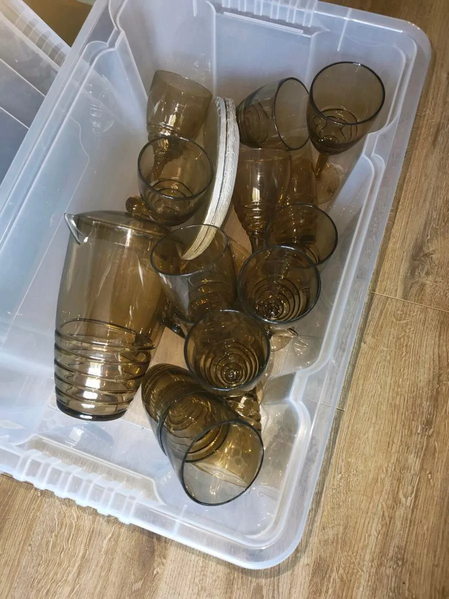 Plastic glasses