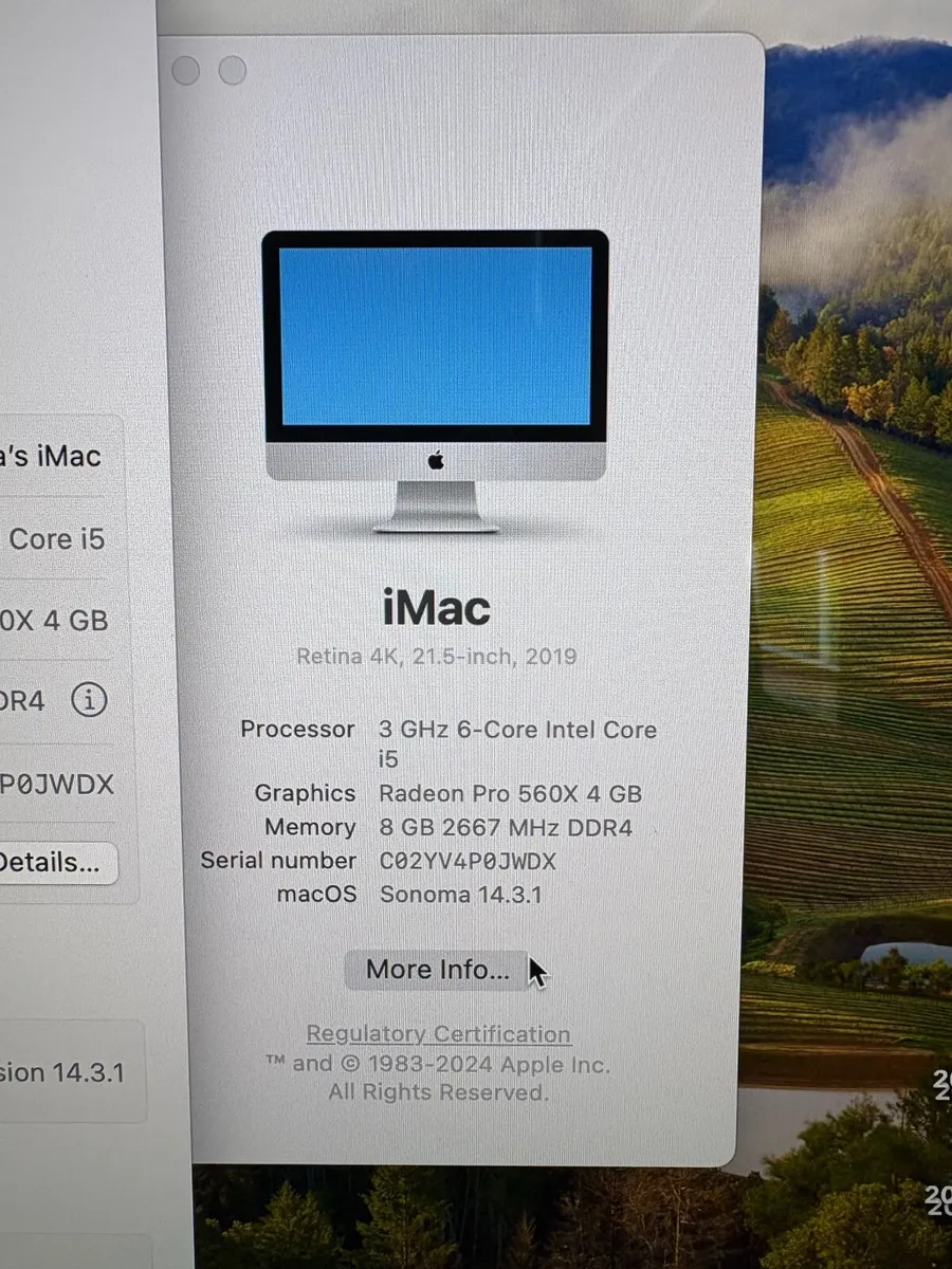 iMac Retina 4k 3GHz 6-Core Intel Core i5 - Image 1