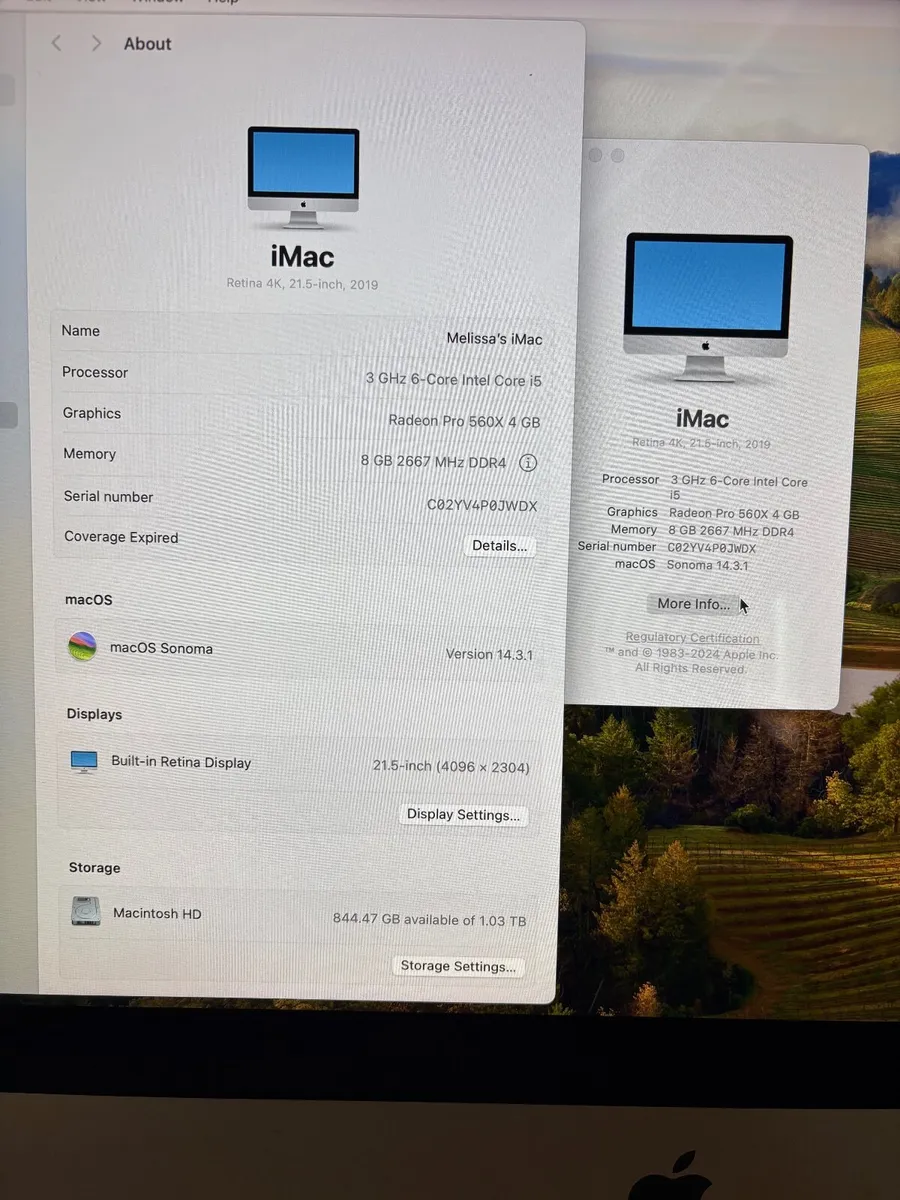iMac Retina 4k 3GHz 6-Core Intel Core i5 - Image 3