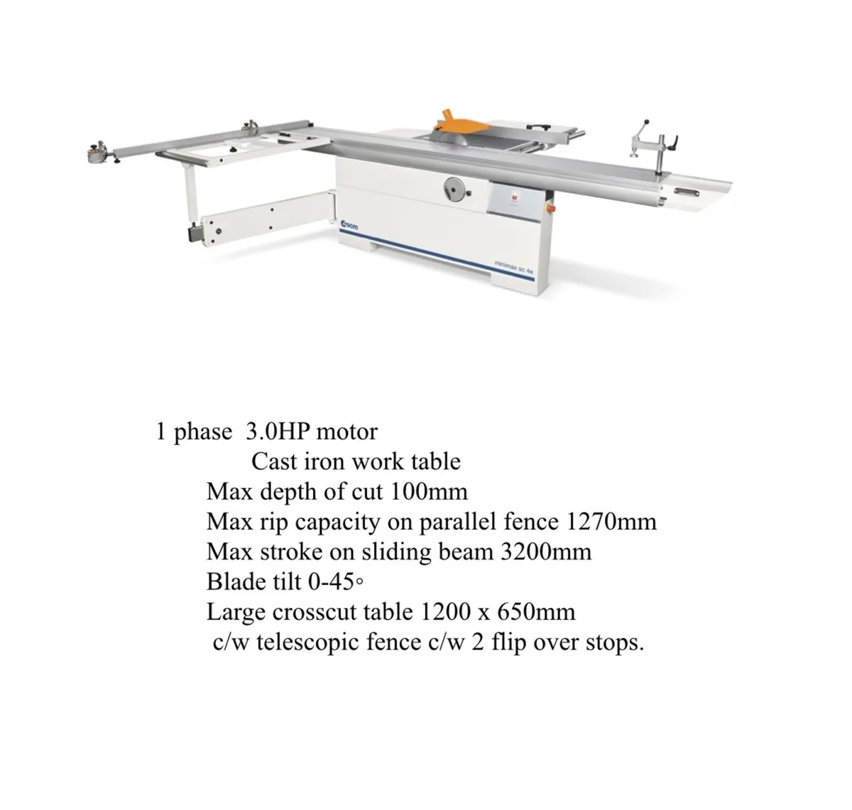 Mini Max SC4 Elite 3.2 Mtr. Single Phase Panel saw - Image 2