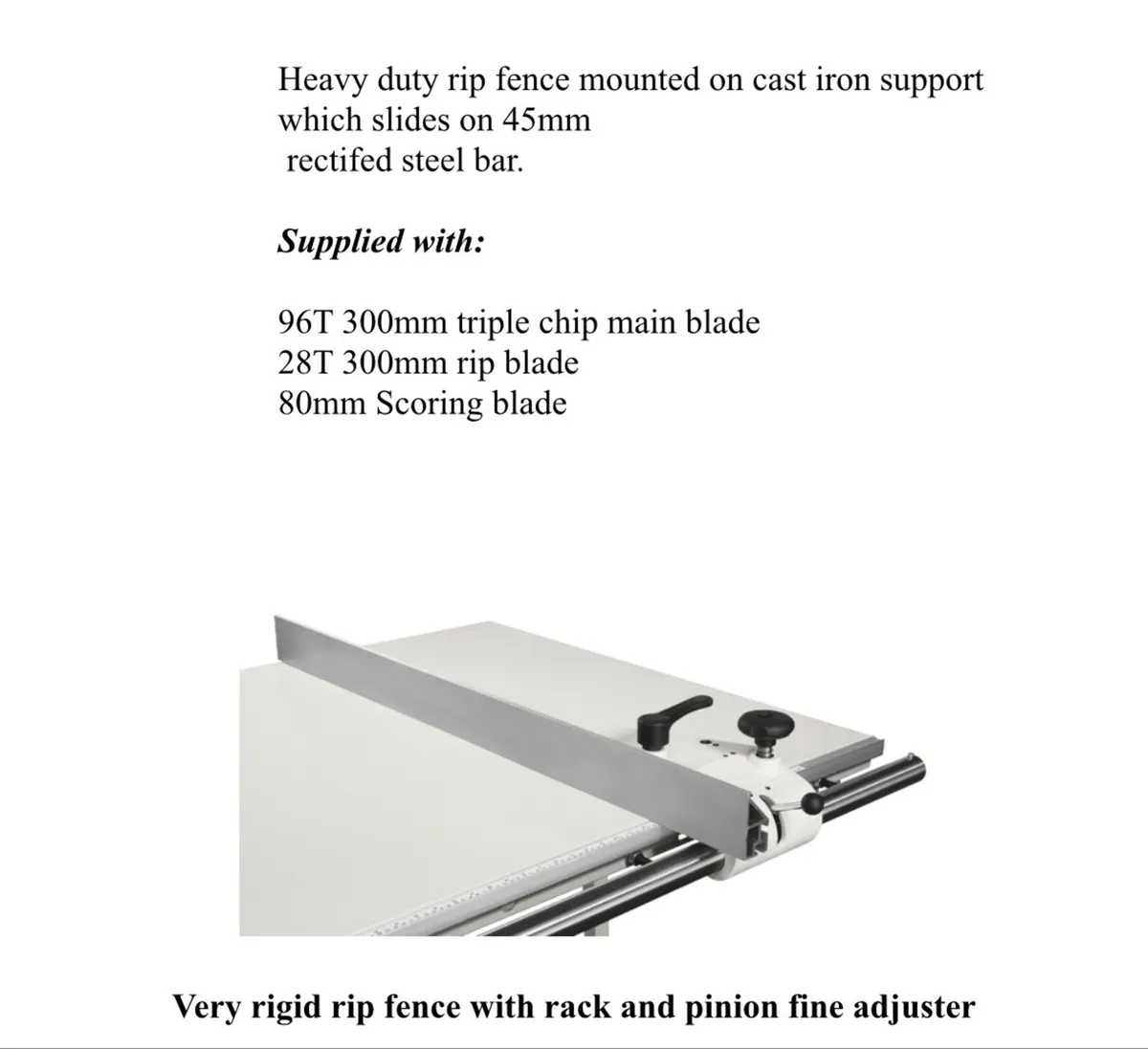 Mini Max SC4 Elite 3.2 Mtr. Single Phase Panel saw - Image 3