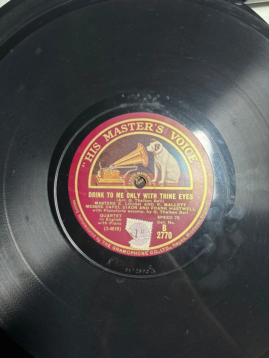 His masters voice, drink to me only with thine eye - Image 1