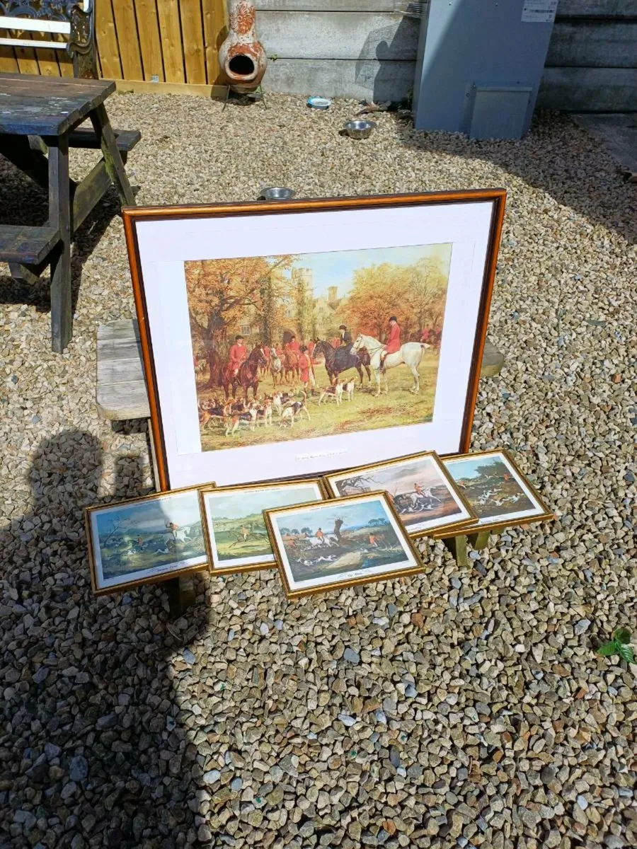 Collection of Vintage Fox-Hunting Pictures - Image 4