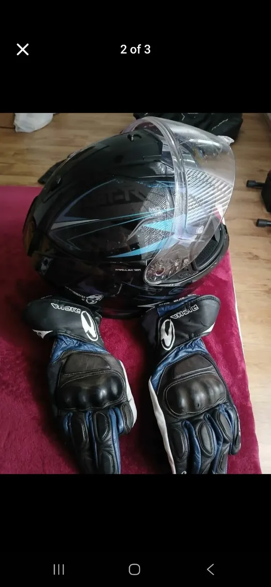 RST Motobike Leather jacket and trousers and Shark - Image 3