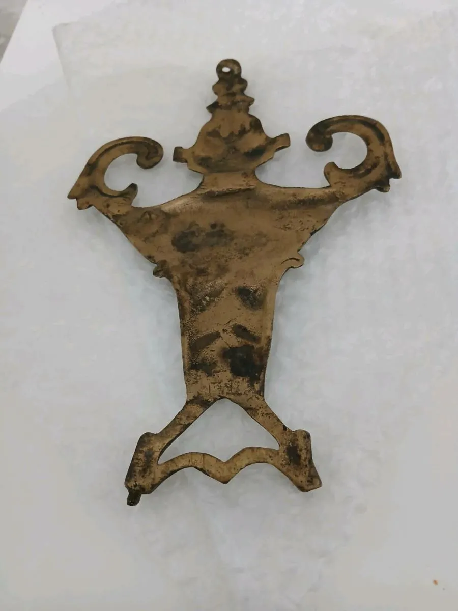 Very Old Egyptian artifact. Very heavy large brass - Image 1