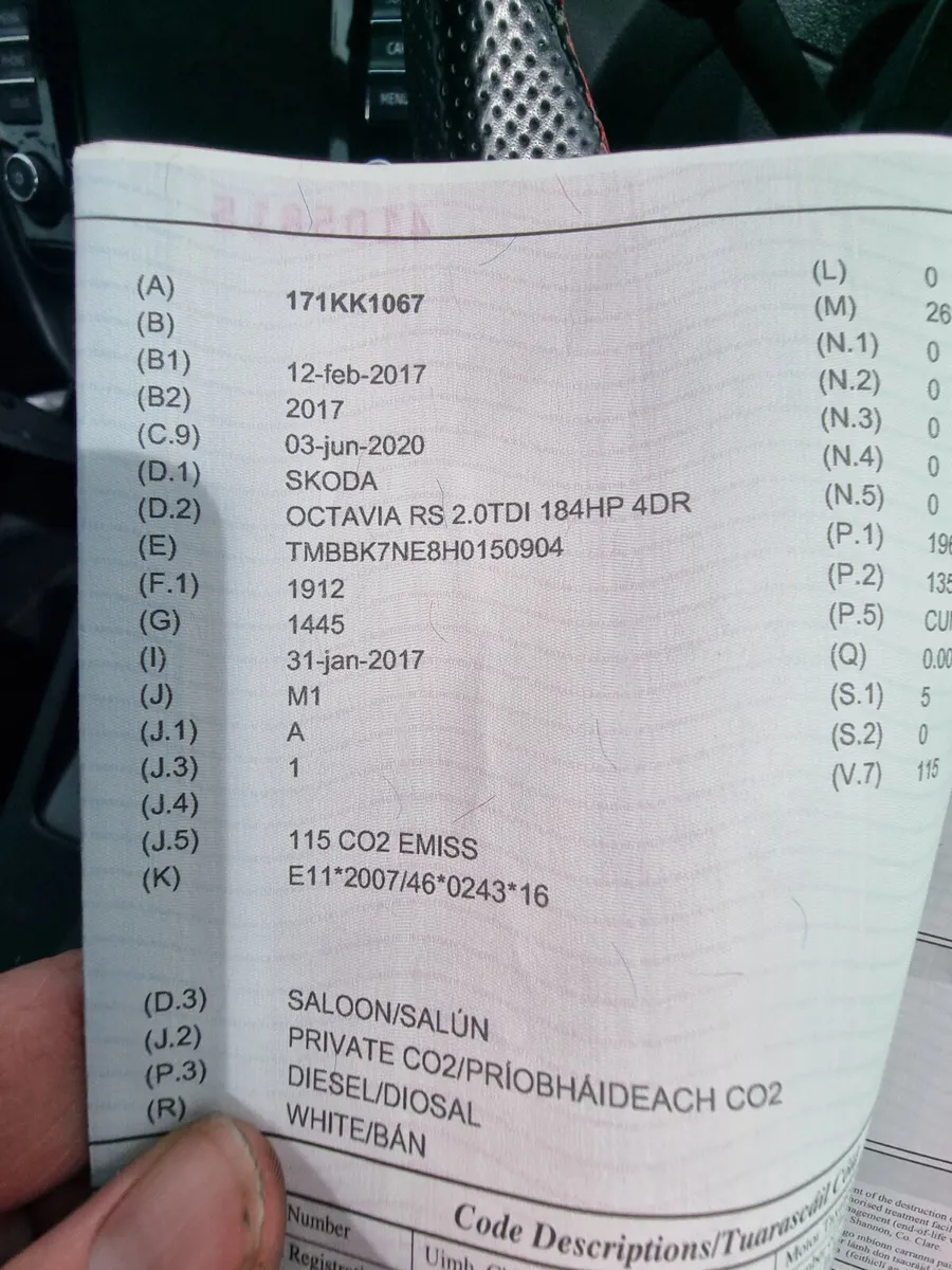 Skoda Octavia 2017 VRS TDI €13650 - Image 3