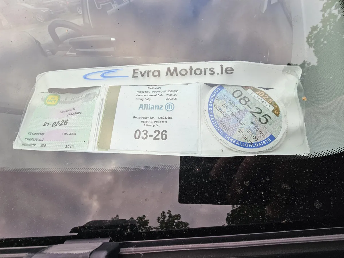 Peugeot 208 2013 active 1.2l nct&tax €3650 - Image 4