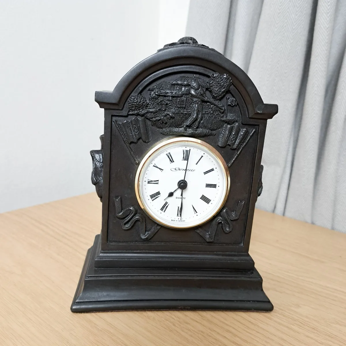 Vintage Genesis Fine Arts Bronze Golf Clock 1999 - Image 3