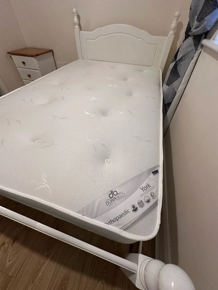 Small Double Bed with Brand New Mattress - Image 1